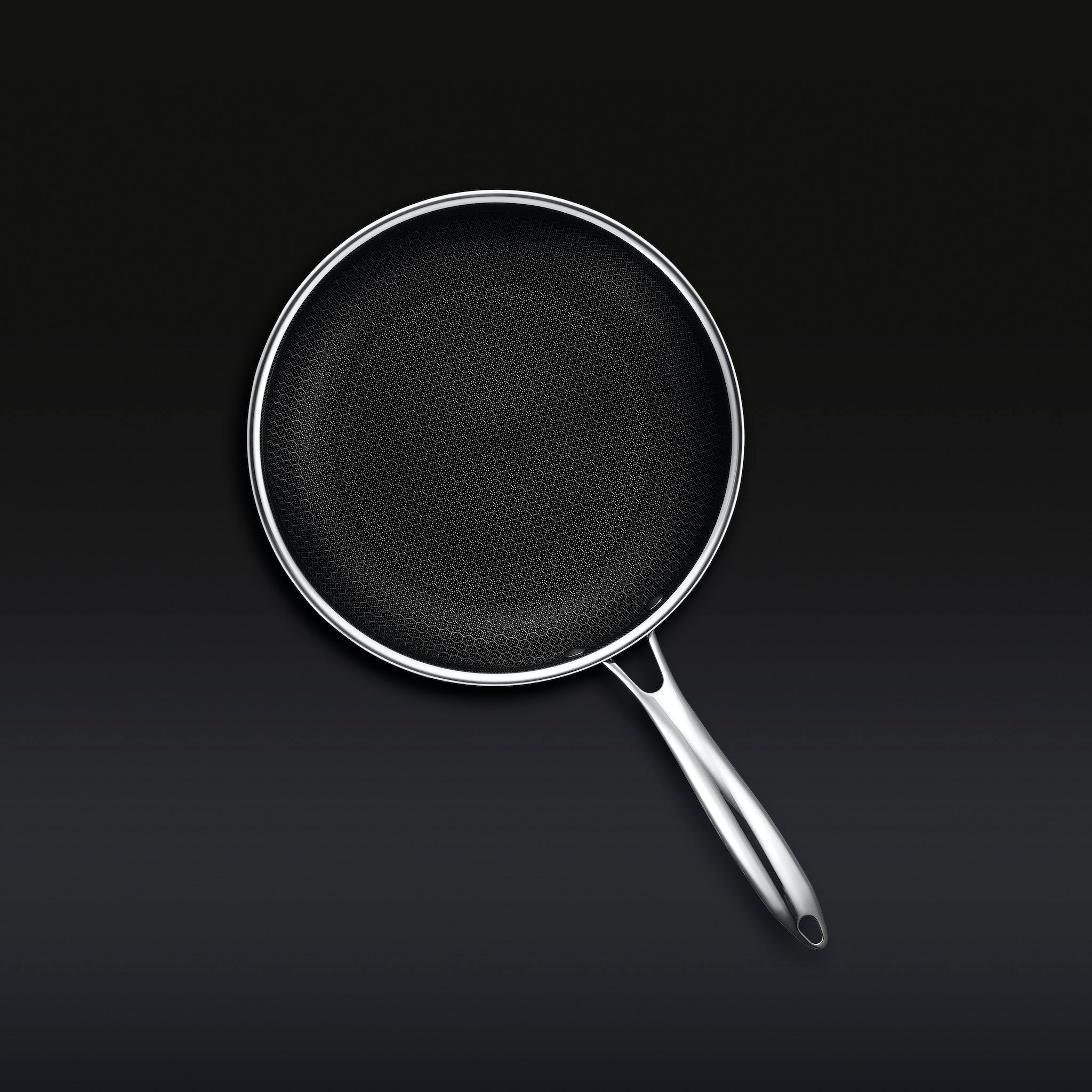 Hexclad_10inchPan_OverheadBLACK