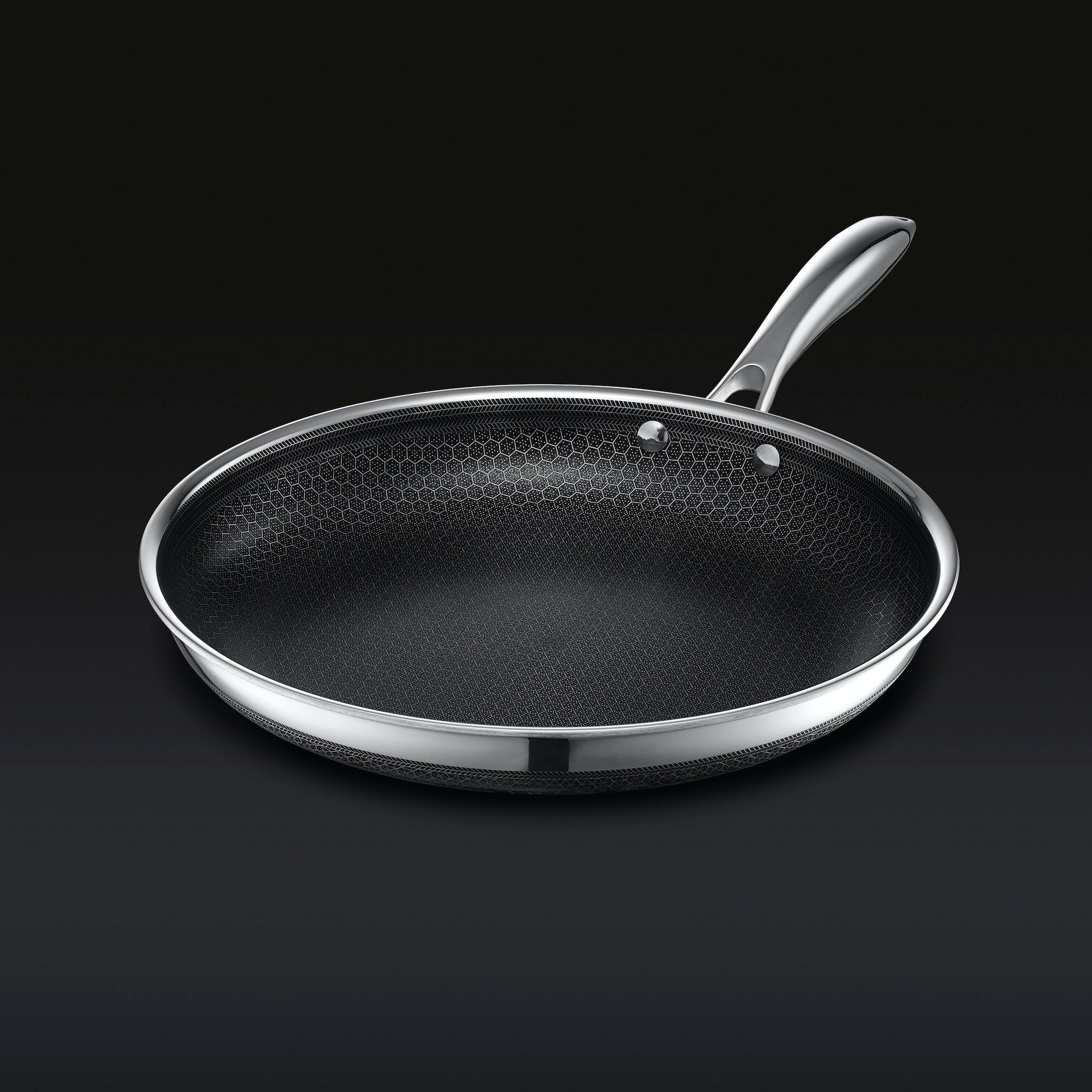 Hexclad_12inchPan_34NoLid_BLACK